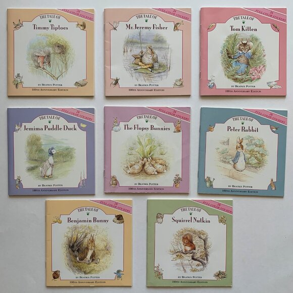 Peter Rabbit and Friends by Beatrix Potter - 8 Full-Color Sticker Books (Used*) - Picture 3 of 15